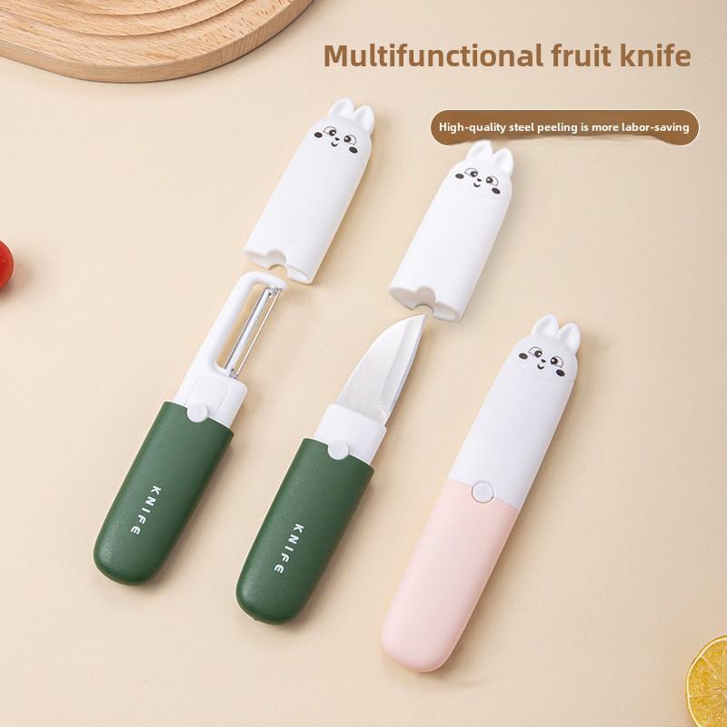 Multifunctional Fruit Knife Two-in-one Peeling Knife Double-headed Fruit Peeling Knife Dormitory Multi-purpose Peeling Tool