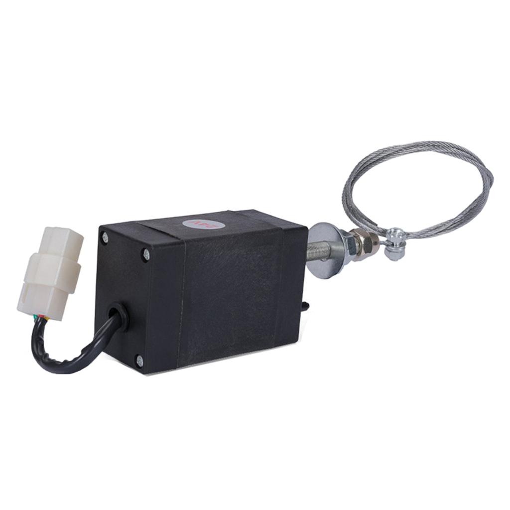 Diesels Engine Stop Solenoid Stoppage Control 12V/24V Electric Valves Suitable for Energy Saving Motor Management Safety