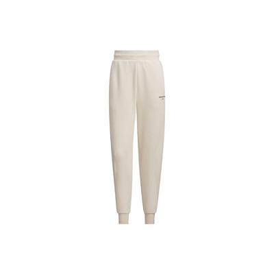 Pantalon de survêtement d'entraînement en tricot pour femmes, couleur unie, logo, beige IX6788