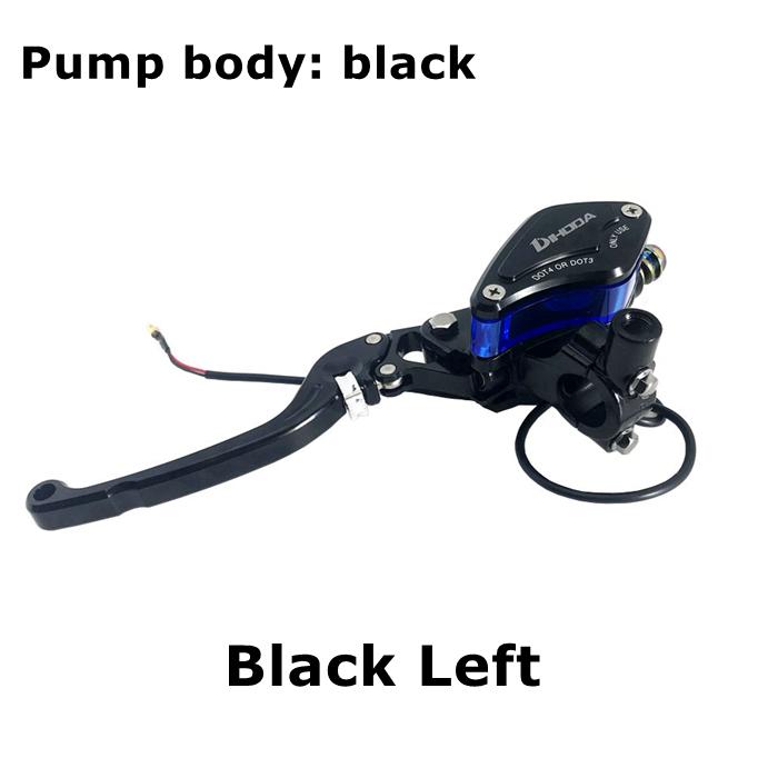 

14mm Piston lever Adjustable Handle Hydraulic clutch Brake Pump Master Cylinder Motorcycle Racing Universal For HONDA Yamaha Black Left