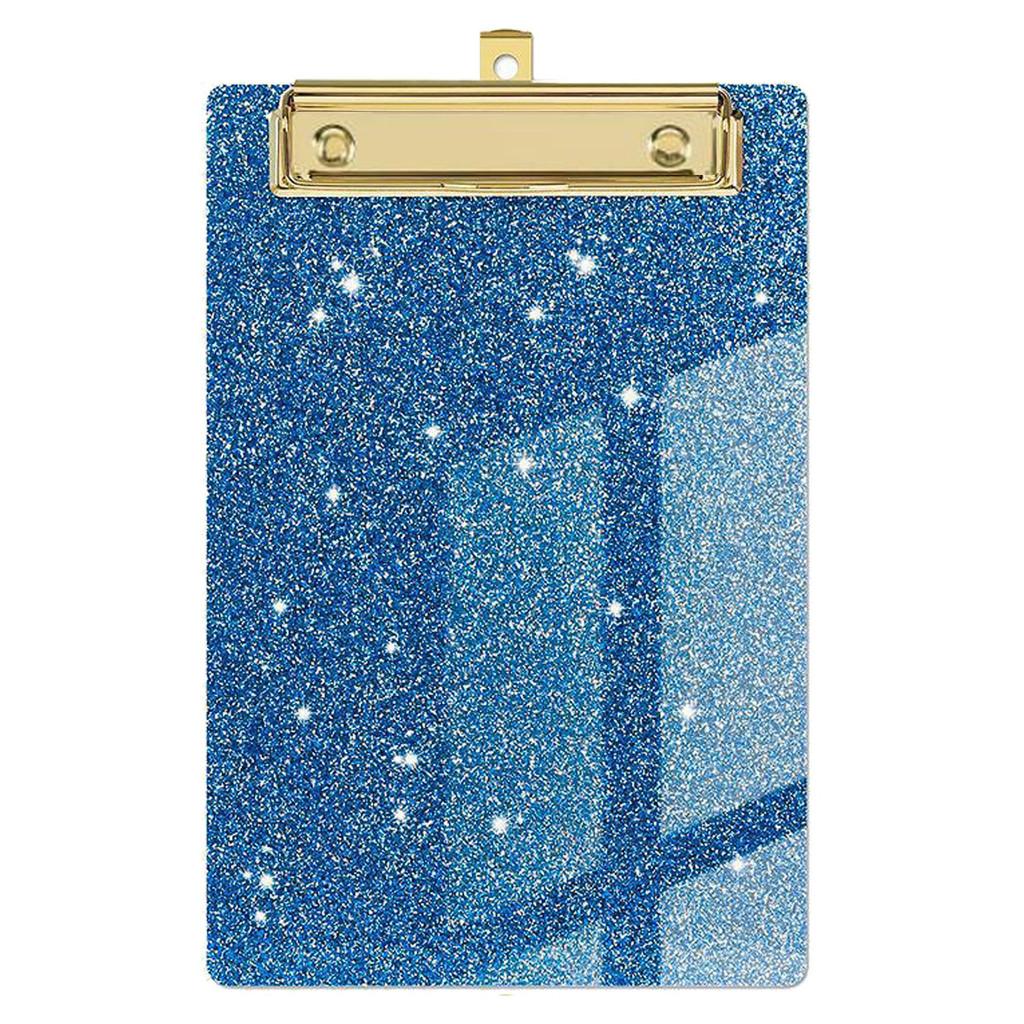 Sparkle Acrylic File Folder Clips With Metal Pressure Clamp For Office And Gift Use