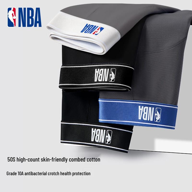 

Мужские хлопковые антибактериальные боксеры-брифы NBA 2025 3XL