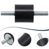 4pcs M8 Antivibration Feet for Air Conditioning and Heat Pumps Rubber and Steel Dampers To Protect Machinery from Vibrations