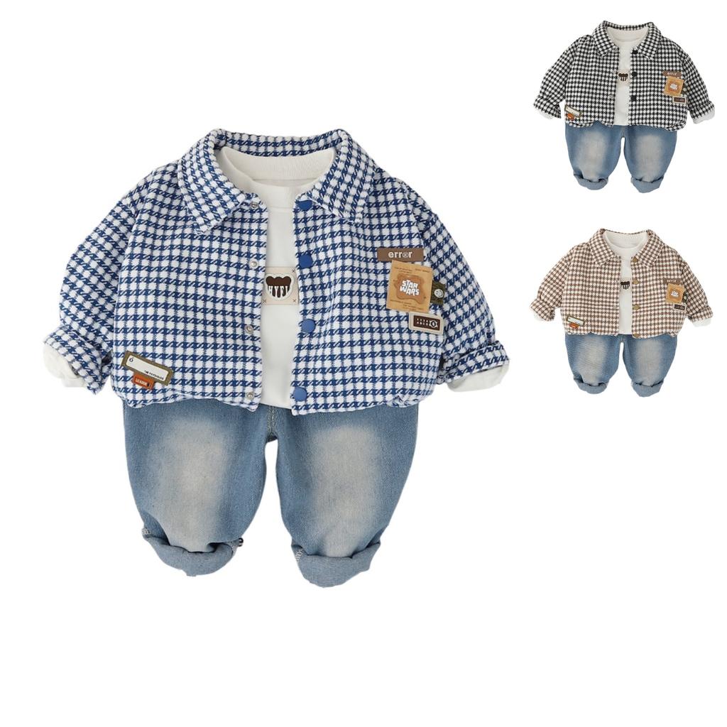 Dětská ležérní souprava s dlouhým rukávem, pohodlné každodenní oblečení