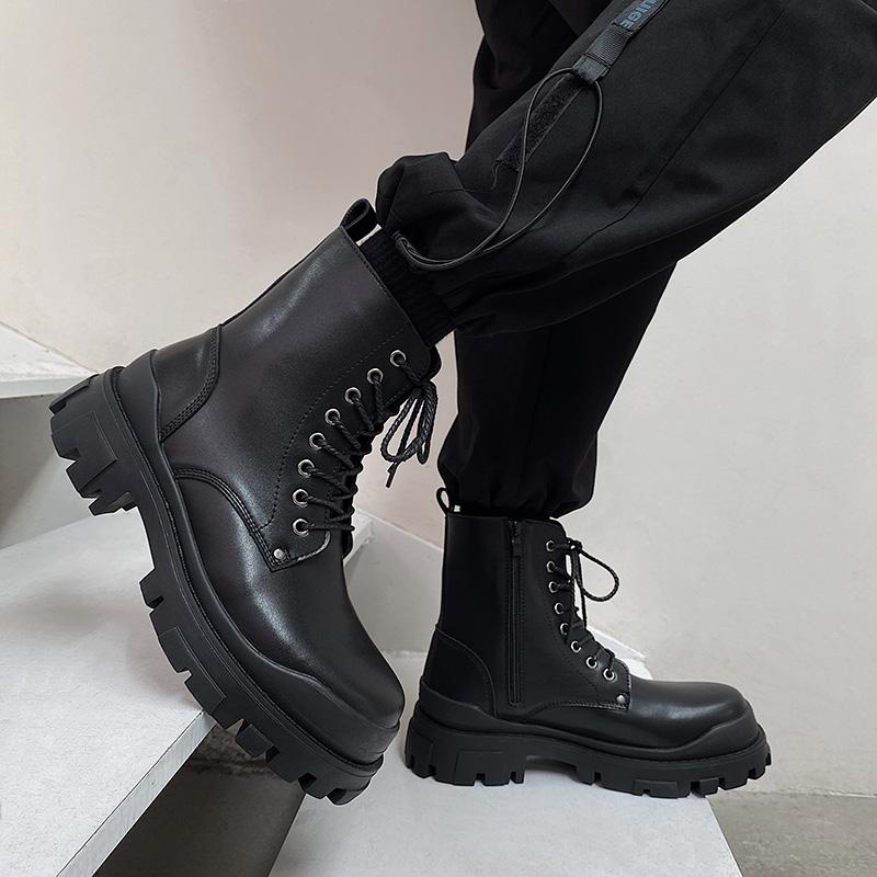 Platform High Top Patent Leather Shoes Men Formal Mens Dress Shoes Luxury Brand Wedding Shoes for Men Zapatos Hombre Chaussure