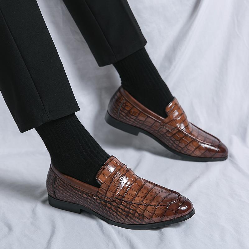 Shoes Men Casual Leather Business Shoes Formal Dress Tenis De Hombre Moccasins Mokasin Tenis Caballero Designer