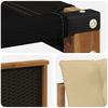 Outdoor Sofa Set with Cushions 6 pcs Natural and Beige