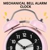 Classic Twin-Bell Alarm Clock Extra-Loud Backlight Silents Sweep Retro Alarm Clock Student Time Manager Desktop Alarm Clock