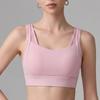 High Support Plus Size Sports Bra for Women Hollow Back Shockproof Running Fitness Tank Intimates