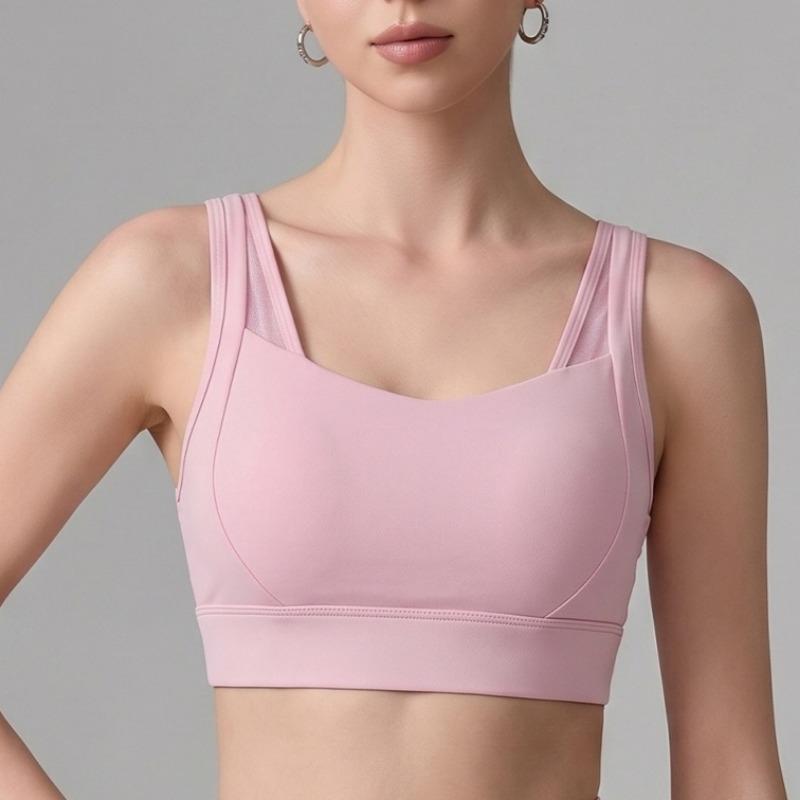 High Support Plus Size Sports Bra for Women Hollow Back Shockproof Running Fitness Tank Intimates