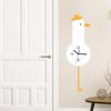 Chick Wall Clock with Swing Foot Pendulum Hanging Decor for Classroom