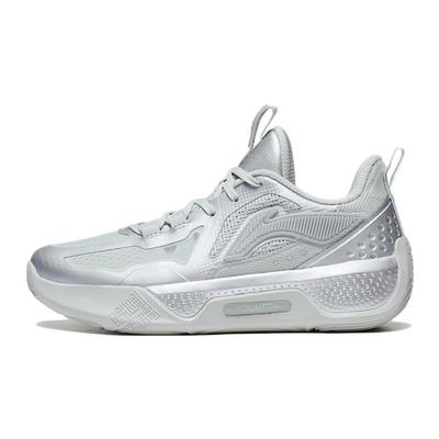 Li Ning Teen Zapatos de Baloncesto para Niños Shadow Tecnología Bounce Antideslizantes Absorción de Impactos Duraderos Ligeros Rebote Caña Baja para Niños YKBT054-9