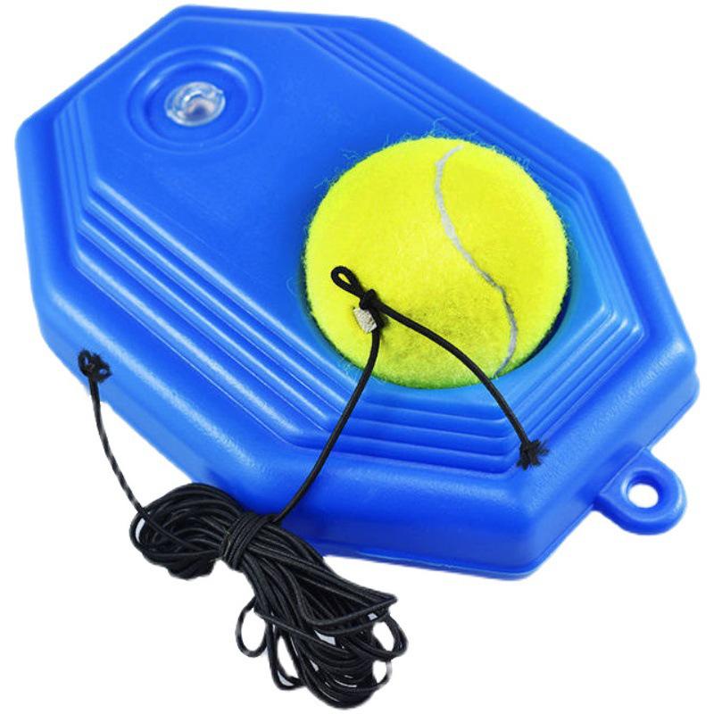 Solo Tennis Trainer: Rebound-Base mit Seil und Ball