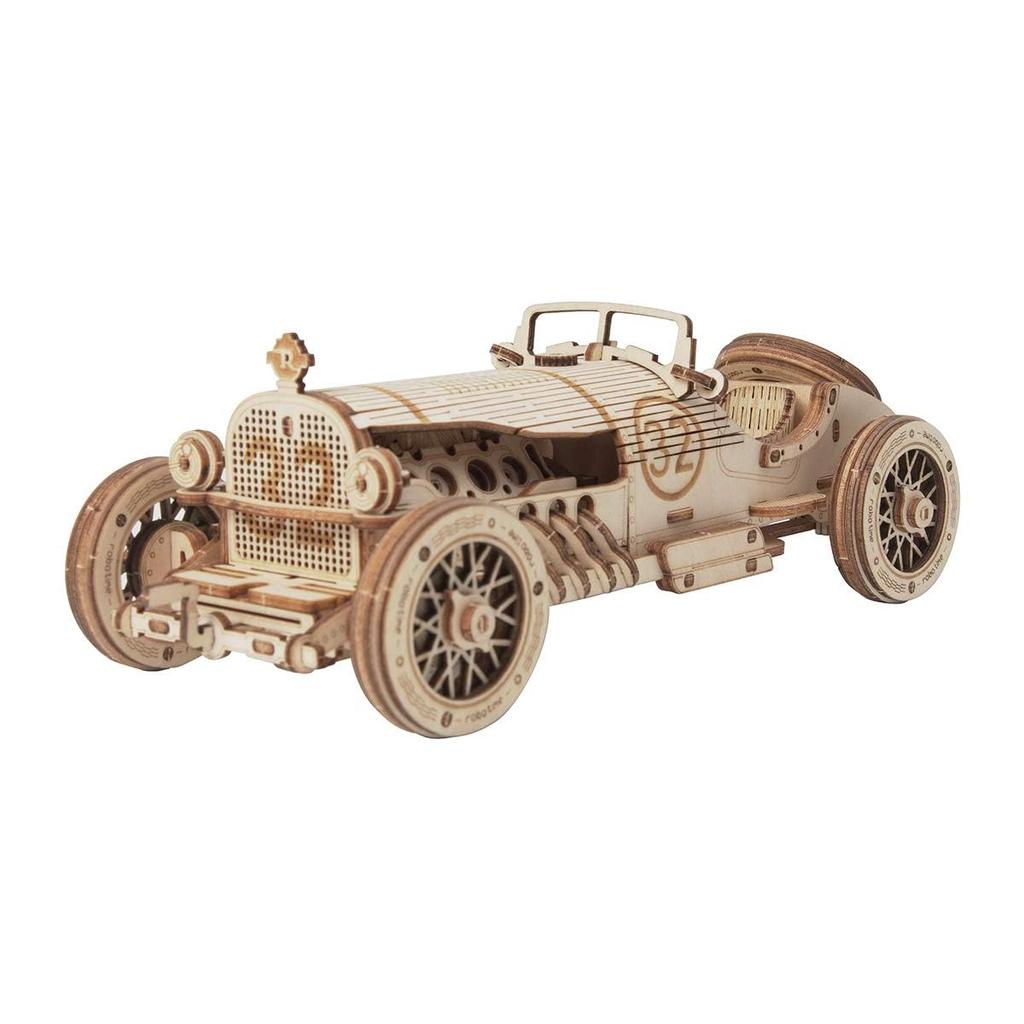 Tsukurundesu® 3D Wooden Puzzle Ornament Series (Racing Car) with Japanese Instructions
