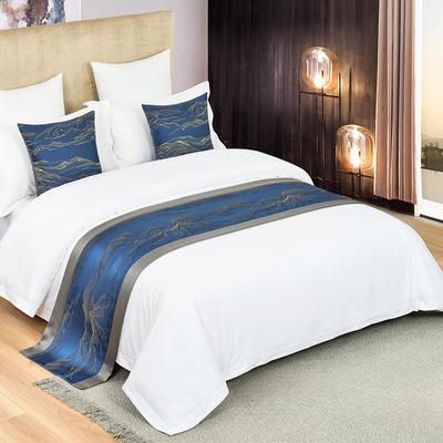 50cm Width New Hotel Bed End Towel Hot Selling Bright Style Mountains Bed Cover Bed Flag Bed Towels Blankets for Homestays