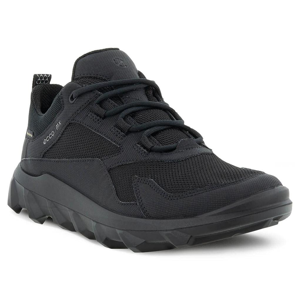 ECCO MX Waterproof Size 3E Women's Sneakers, Black, 22.0-22.5 cm,