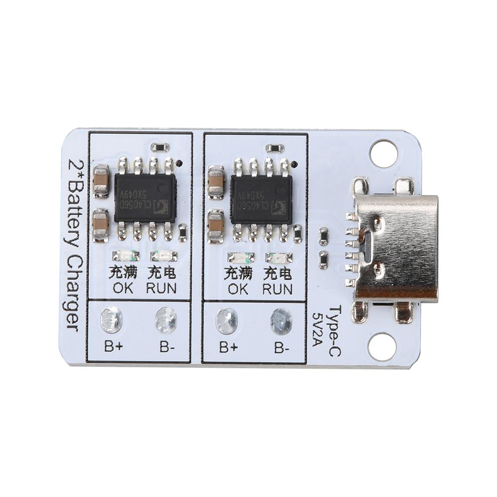 

DC 5V 1S 1A Dual Channel Charging Module 18650 Lithium-Ion Lithium Battery 3.7V 4.2V Bidirectional Battery Charger Protection 1pcs