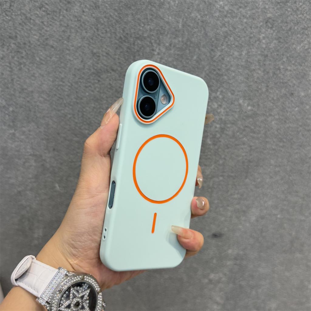 Luxury Matte Soft Silicone For Magsafe Magnetic Case for iPhone 16 16E 15 14 13 12 Pro Max 11 Hit Color Shockproof Bumper Cover