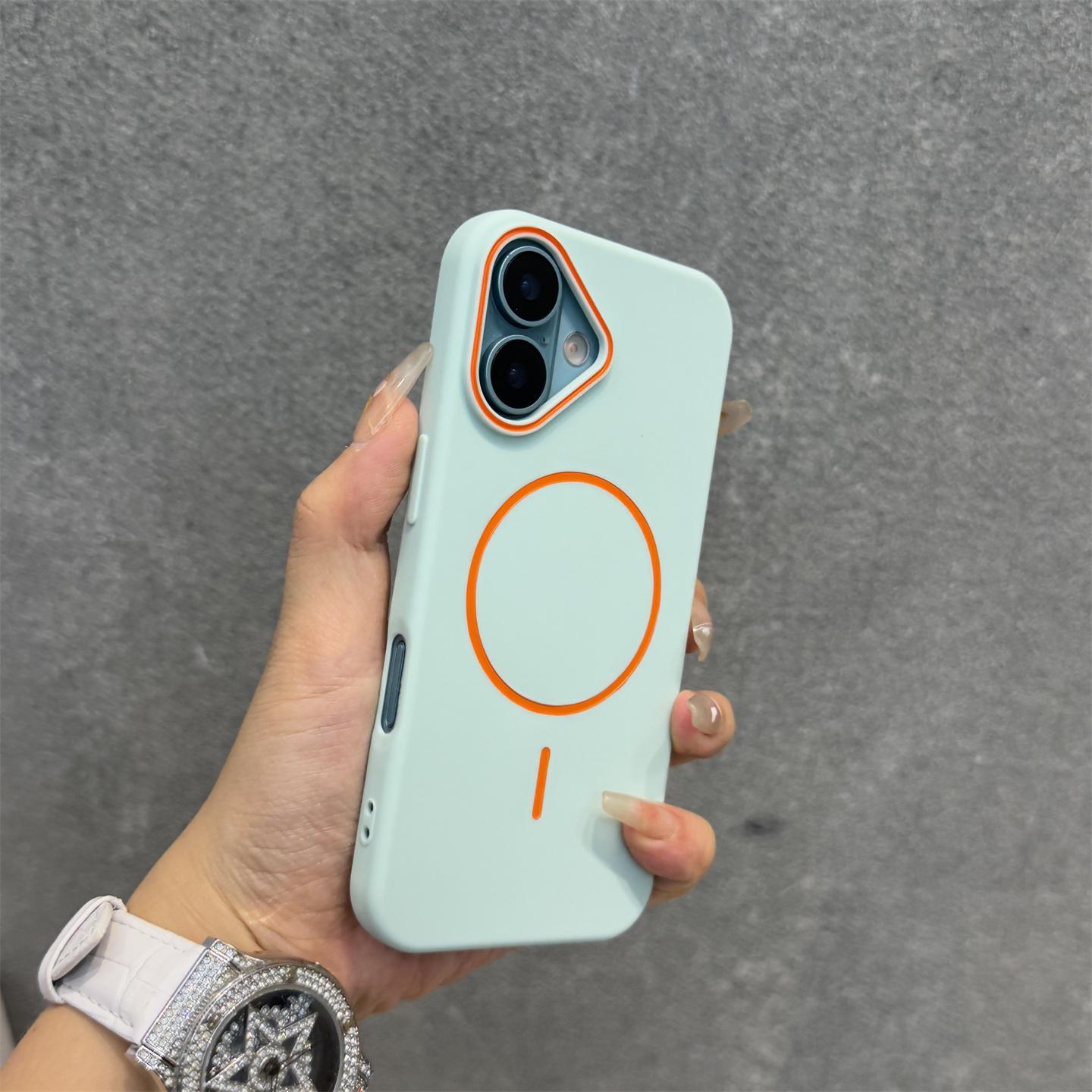 

Highend Luxury Quality Matte Soft Silicone For Magsafe Magnetic Case for iPhone 16 16E 15 14 13 12 Pro Max 11 Hit Color Shockproof Bumper Cover For iPhone 15 Pro