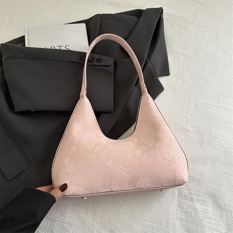 

Лето этого года популярная сумка женская 2025 новая модная сумка-тоут с высоким чувством стиля большая вместимость на плечо подмышку женская сумка розовый
