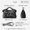 Lizdays Women's 2-Way Nylon Tote Bag, Lightweight, Water-Repellent, Shoulder Bag, B5 (Black)