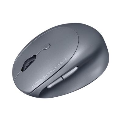 SANWA SUPPLY Quiet Bluetooth Compact Ergonomic Mouse 5 MA-EBBS522BK (Rechargeable, Buttons, Black)