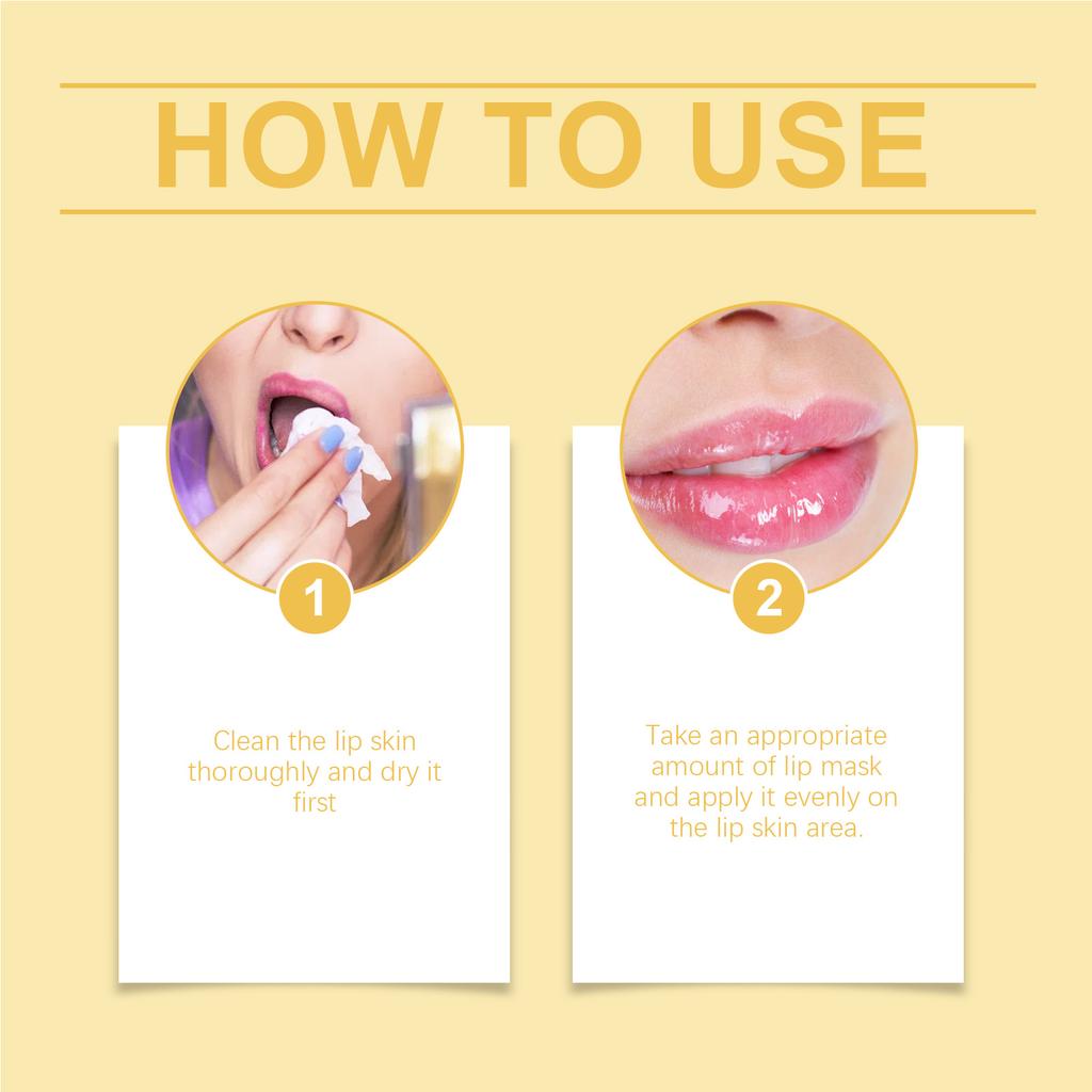 Propolis Lip Mask Reduces Lip Lines, Prevents Dryness and Cracking, Moisturizes and Hydrates, Elasticizes and Nourishes Lips, Lip Care Mask