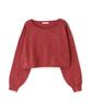 Proportion Body Dressing Diamond Pattern Short Knit Pink Sweater, Women's,