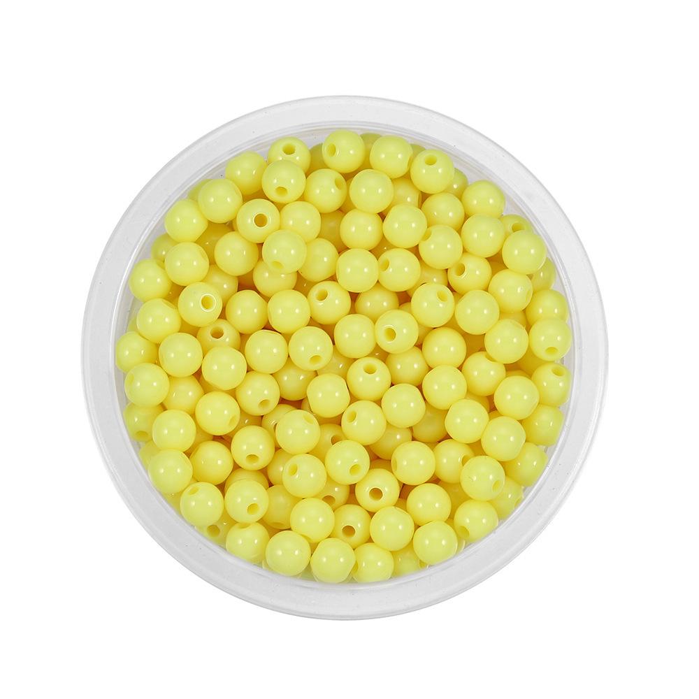 Colorful 6mm Acrylic Rice Spacer Beads for DIY Jewelry and Clothing