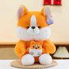 Animal Plush Toy Cartoon Fox Corgi Stuffed Doll Girl Children Birthday Gift