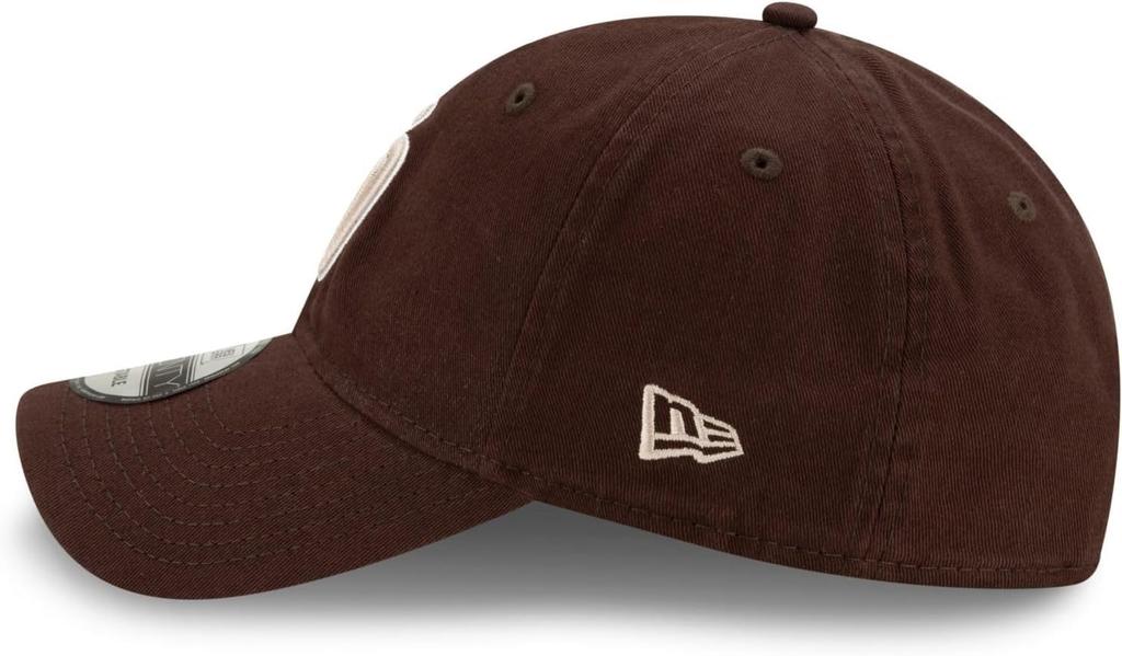 New Era 9TWENTY Baseball Team LA Soft Cross Adjustable NEWERA 9TWENTY One Padres Brown Cap, 920, Yankees, Dodgers, Baseball, NYY, Strap, Hat, (JP,
