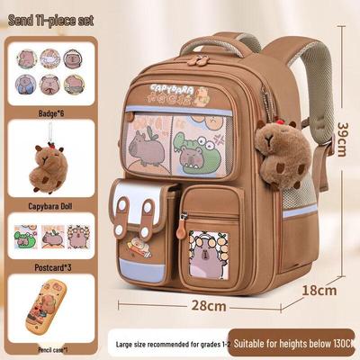 Sac à dos scolaire léger pour enfants Capybara