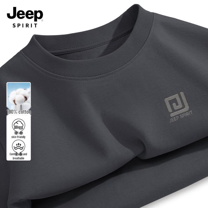 JEEP SPIRIT Men s 2026 Casual Cotton Long Sleeve T-Shirt 3XL