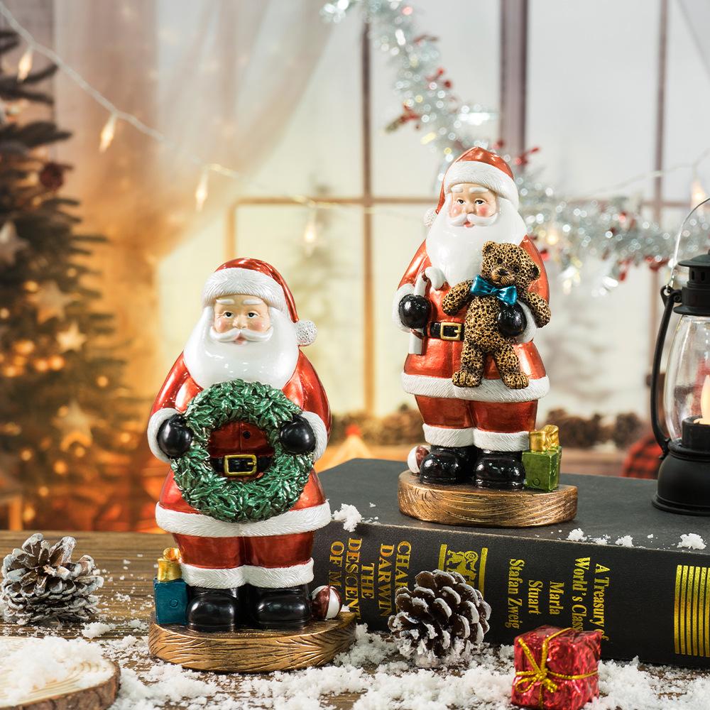 Produse noi, ornamente Moș Crăciun, decorațiuni interioare, Crăciun, decorațiuni de Crăciun, decorarea scenei de atmosferă, obiecte artizanale din rășină