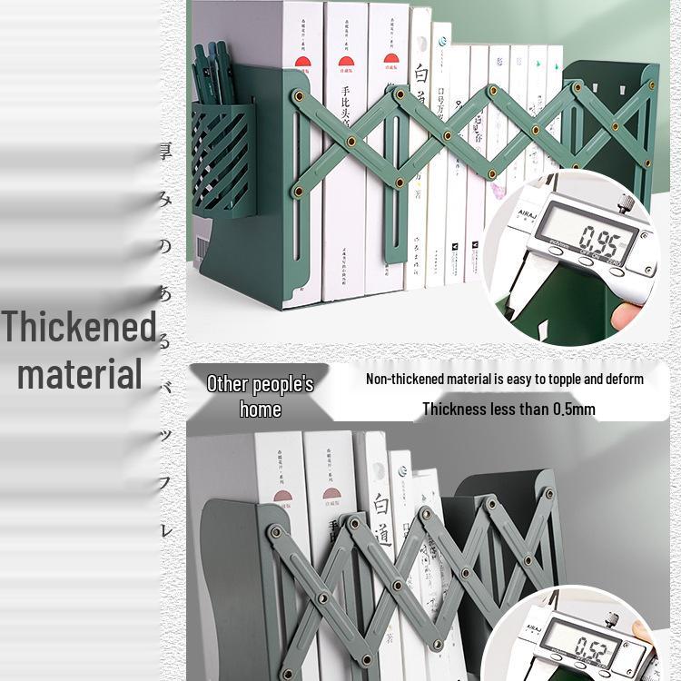 Retractable Metal Book Stand and Document Organizer