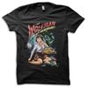 Wolfman Ate My Homework Werewolf Funny B Movie Joke T-Shirt M5674