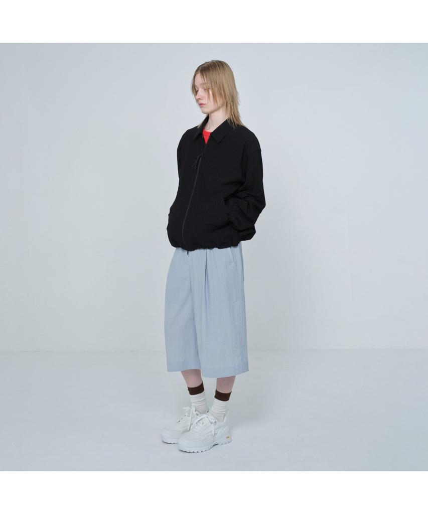 Customellow [Online Only] Black Crinkled Coach Jacket Cquam26212Bkx