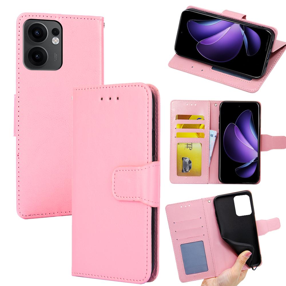 For Oppo Reno13 F 5G (Reno 13 FS 5G)/4G Case Wallet PU Leather + TPU Folding Stand Phone Cover