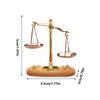 Mini Balance Scale Model 1:12 Antique Simulation Balance Dollhouse Decoration  Photography Props