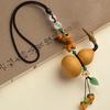 Creative Deer Gourd Car Pendant - New Chinese Style Hanging Ornament for Car Interiors