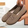 Slip-on Bestickte Bedruckte Damenschuhe Damen Fliegende Mesh Schuhe Flach Bequem Einlagige Schuhe Modisch Lässig Mutti Schuhe, Damenschuhe