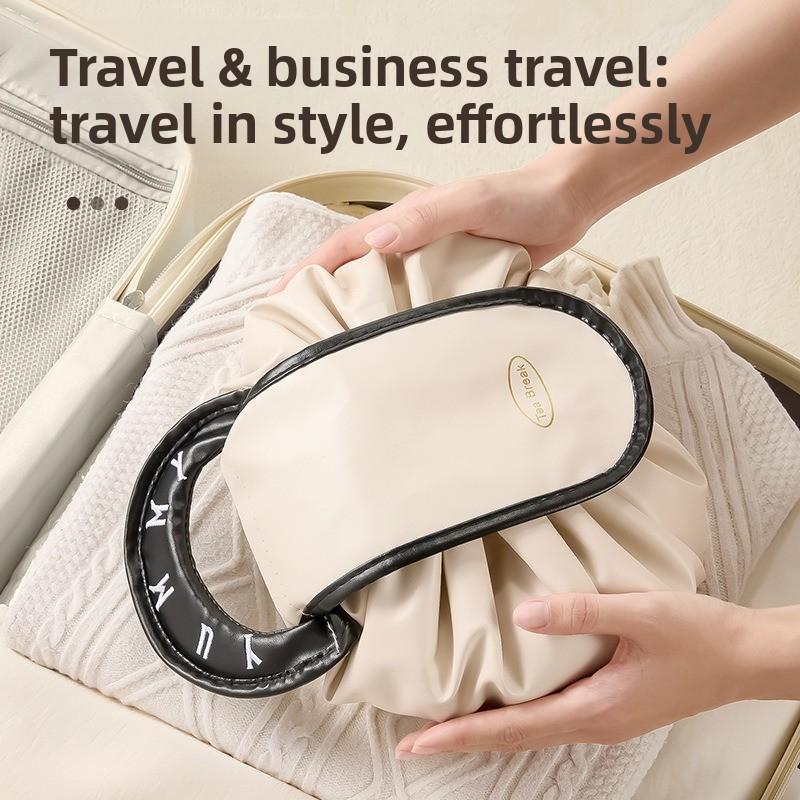1/2pcs Travel Makeup Bag with Drawstring Closure Toiletry Storage Box Portable Makeup Bag Suitable for Daily Outings