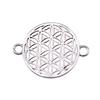 Filigree Diamond Shaped Connectors Ornate Multi Loop Links For Jewelry