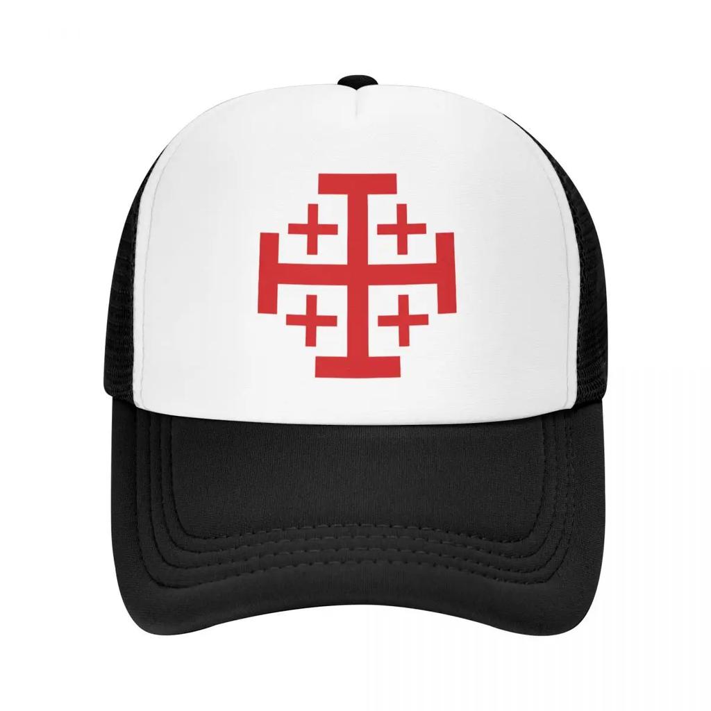 Personalized Jerusalem Kingdom Cross Baseball Cap Sun Protection Adjustable Knights Templar Crusades Trucker Hat Spring Dad Hat