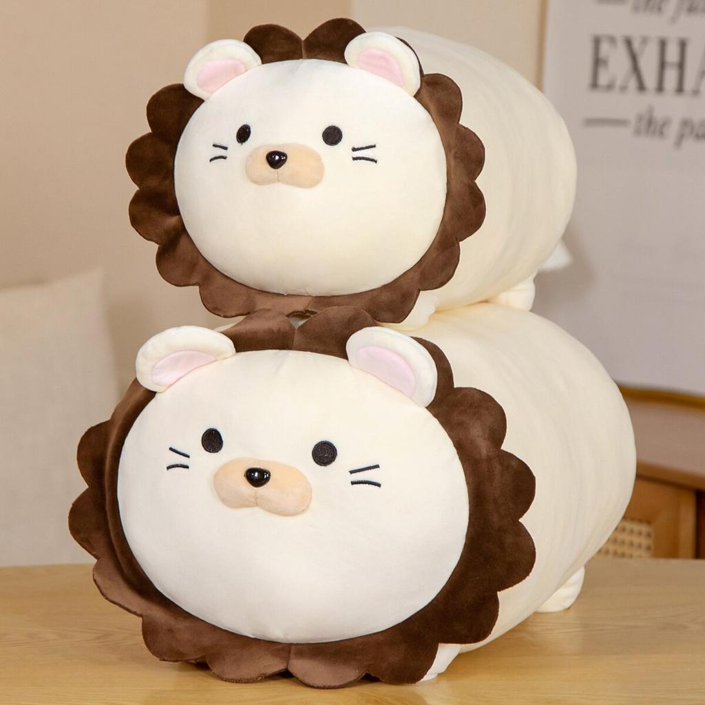 35 /42cm Lovely Lion Plush Pillow Kawaii Animal Lion Dolls Sofa Back Cushion Stuffed Soft Plush Toy For Children Girls Xmas Gift