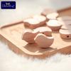 10 szt. Drewniane Koraliki Bukowe Gryzak dla Niemowląt Mini Ptaszki Serduszka Koraliki Łańcuszek do Smoczka Naszyjnik Rzemiosło Biżuteria Produkt dla Dzieci
