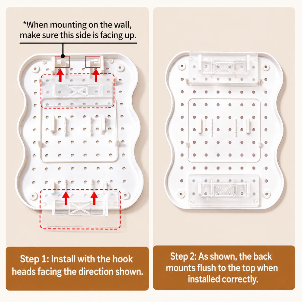 Storage Solution Wall Mount Pegboard Wall Organizer Office Storage Rack Desk Storage Board Office