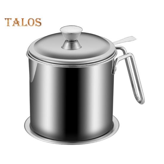 Bacon Grease Saver with Strainer 1.8L Large Capacity Bacon Grease Container Oil Filter Can Easy To Clean Thoughtful Gift