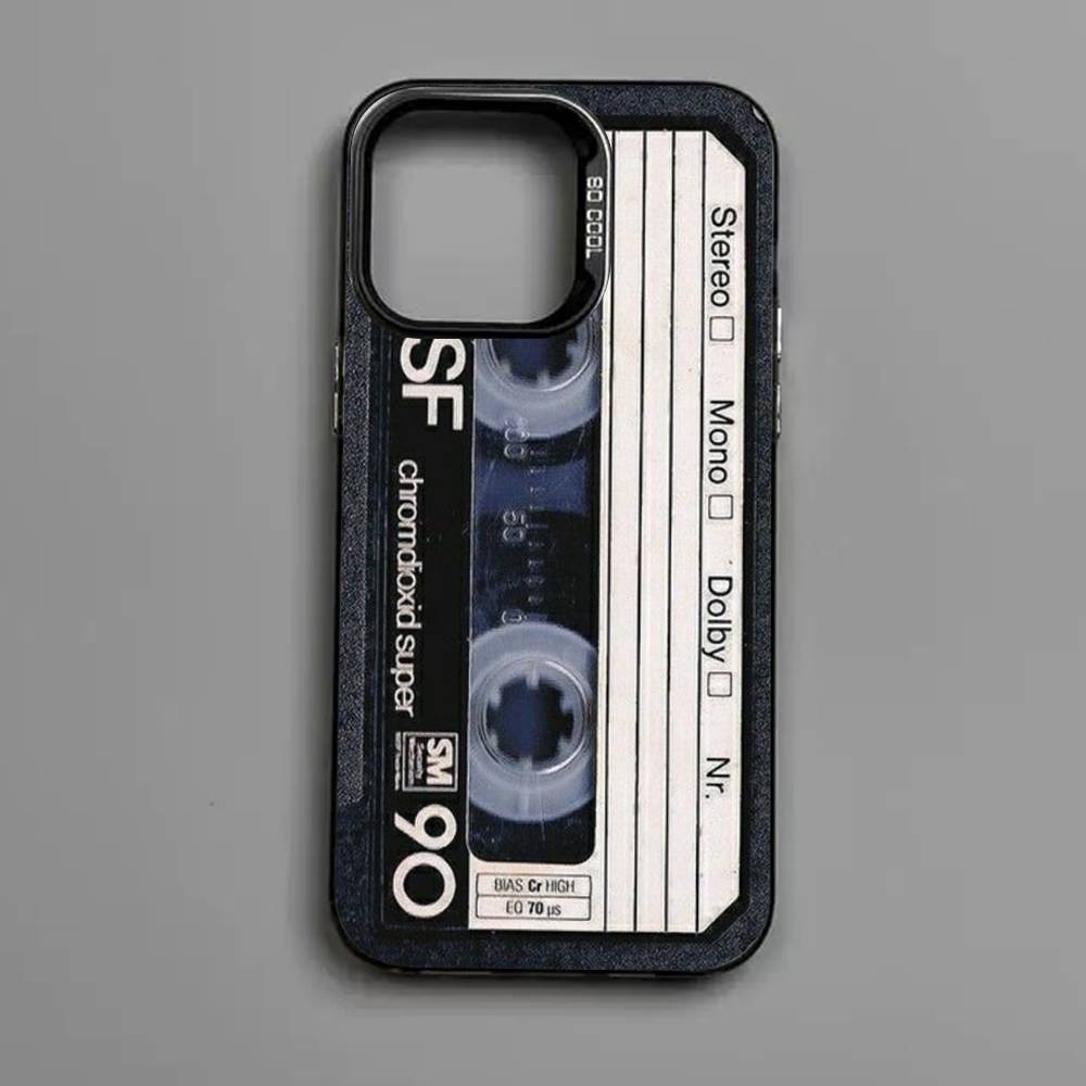 Vintage Cassette Tape Retro Style Phone Case For IPhone 17 Air 16 e 15 14 13 12 11 Pro Max Plus Mini SE 2020 2022 Anti Fall