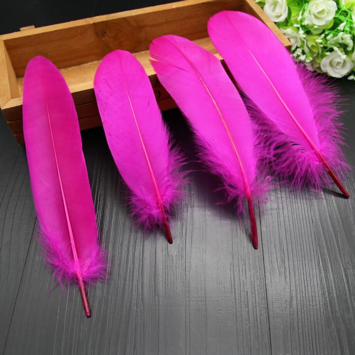 50Pcs28 Color Diy Feather Hard Big Floating Feather Wedding Dress Children Handmade Decoration Materials